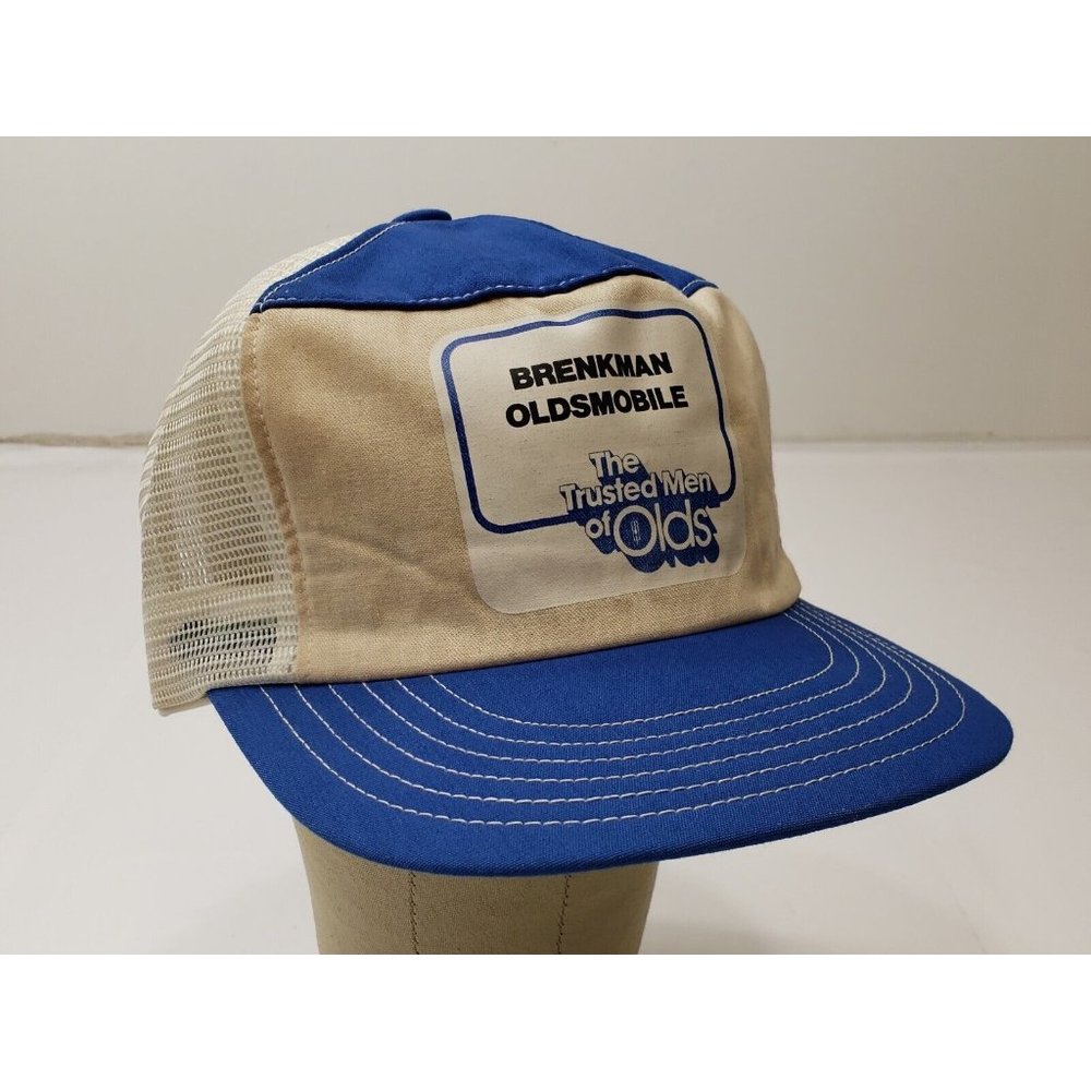 Brenkman Oldsmobile Trucker Hat Cap Snapback Devils Dust Kap King Med-XL Vintage